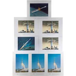 Douglas Aircraft Company Prints of Launch Vehicles