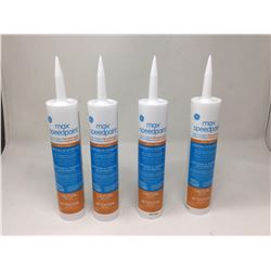 Max Speedpaint Indoor/Outdoor Siliconized Acrylic Caulk (299mL) Lot of 4