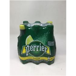 Perrier Lemon Carbonated Natural Spring Water (6 x 500mL)
