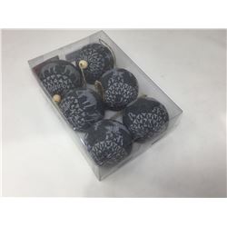 Home Accents Holiday 6-Piece Shatter Resistant Cable Knit Ornaments