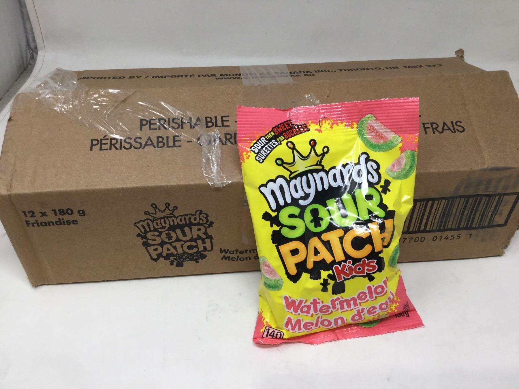 Case of Maynards Sour Patch Kids Watermelon (12 x 180g) - A D Auction ...