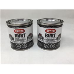 Krylon Rust Protector Gloss Black Enamel (2 x 235mL)