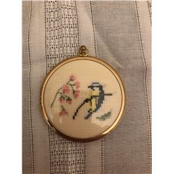 Hand Crafted Bird with Flower