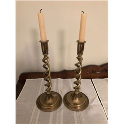 2 Brass Candle Sticks