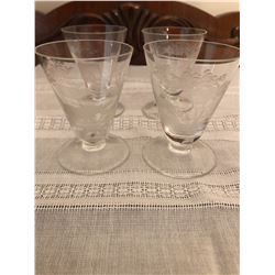 4 small glasses