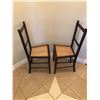 Image 2 : 2 wood and wicker chairs