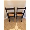 Image 3 : 2 wood and wicker chairs