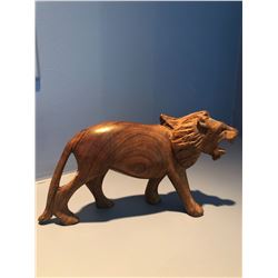 Wood Carved Lion
