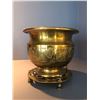 Image 1 : Vintage Solid Brass Flower Pot with Stand