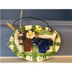 Clay Garden Sign