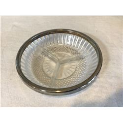 Glass and Metal Candy dish
