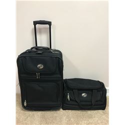 Suitcase and dufflebag