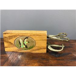 Brass Letter Opener and Scissors