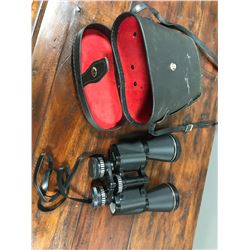 Binoculars with case