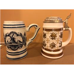 2 Beer Steins