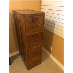 4 drawer wood filing cabinet