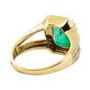 Image 4 : 2.82 ctw Emerald and Diamond Ring - 18KT Yellow Gold