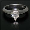 Image 4 : Platinum 0.66 ctw GIA Prong Set Heart Brilliant Diamond Solitaire Engagement Rin