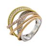 Image 4 : 1.53 ctw Diamond Ring - 18KT White, Yellow & Rose Gold
