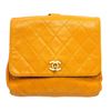 Image 1 : Chanel Yellow Quilted Caviar Leather CC Backpack
