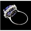 Image 3 : 5.25 ctw Tanzanite And Diamond Ring - 14KT White Gold