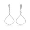 Image 1 : 14k White Gold 0.87CTW Diamond Earrings, (SI3/G)
