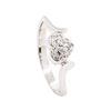 Image 4 : 0.20 ctw Diamond Pave Heart Ring - 14KT White Gold