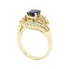 Image 4 : 2.19 ctw Oval Brilliant Blue Sapphire And Diamond Ring - 14KT Yellow Gold