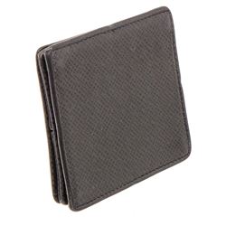 Louis Vuitton Black Taiga Leather Square Coin Case
