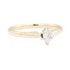 Image 1 : 0.20 ctw Marquise Diamond Solitaire Ring - 14KT Yellow Gold