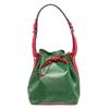 Image 2 : Louis Vuitton Green Red Epi Leather Noe PM Drawstring Shoulder Bag