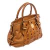 Image 2 : MCM Cognac Visetos Coated Canvas Two Way Tote Bag