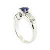 Image 4 : 1.89 ctw Round Brilliant Blue Sapphire And Diamond Ring - 14KT White Gold