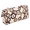 Image 1 : Chanel Brown Cream Camelia Pattern Fabric Flap Shoulder Bag
