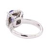 Image 3 : 2.44 ctw Sapphire And Diamond Ring - 14KT White Gold