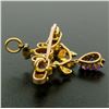 Image 8 : Victorian 15kt Yellow Gold Old Cut Amethyst and Seed Pearl Brooch or Pendant