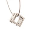 Image 7 : Hermes Pink Enamel Cage d'H Pendant Necklace