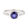 Image 2 : 1.82 ctw Sapphire and Diamond Ring - 14KT White Gold