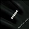 Image 2 : New 14kt White Gold 0.65 ctw 5 Stone Round Diamond Wedding Band Ring