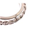 Image 6 : Chanel Silver CC Chain Clear Lucite Bangle Bracelet