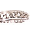 Image 7 : Chanel Silver CC Chain Clear Lucite Bangle Bracelet