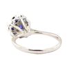 Image 3 : 0.67 ctw Blue Sapphire Ring - 14KT White Gold