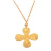 Image 4 : Chanel Vintage Gold-Tone CC Rhinestone Cross Pendant Necklace