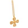 Image 5 : Chanel Vintage Gold-Tone CC Rhinestone Cross Pendant Necklace