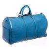Image 2 : Louis Vuitton Blue Epi Leather Keepall 55 cm Duffle Bag Luggage