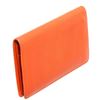 Image 2 : Chanel Orange Lambskin Leather Long Bifold Wallet