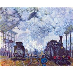 Claude Monet - Saint Lazare Station in Paris, Arrival of a Train