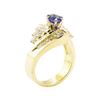Image 4 : 2.06 ctw Blue Sapphire And Diamond Ring - 14KT Yellow Gold