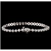 Image 2 : 14KT White Gold 3.35 ctw Diamond Tennis Bracelet