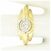 Image 6 : Men's 14kt Yellow and White Gold 0.40 ctw Bezel Round Diamond Solitaire Band Rin